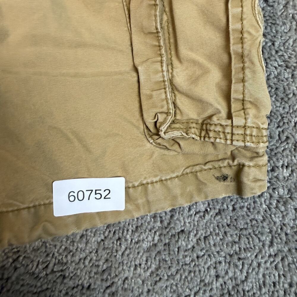 VTG American Eagle Outfitters Shorts Mens 32 Beige Cargo Canvas 11 In Pockets - Picture 12 of 12